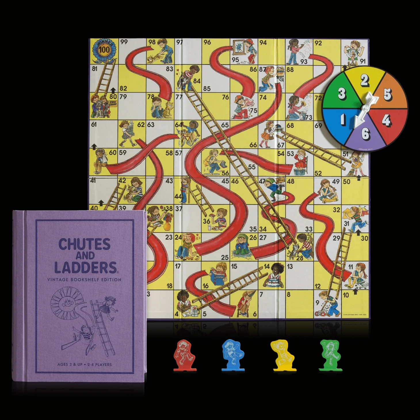 Chutes and Ladders Vintage Bookshelf Edition