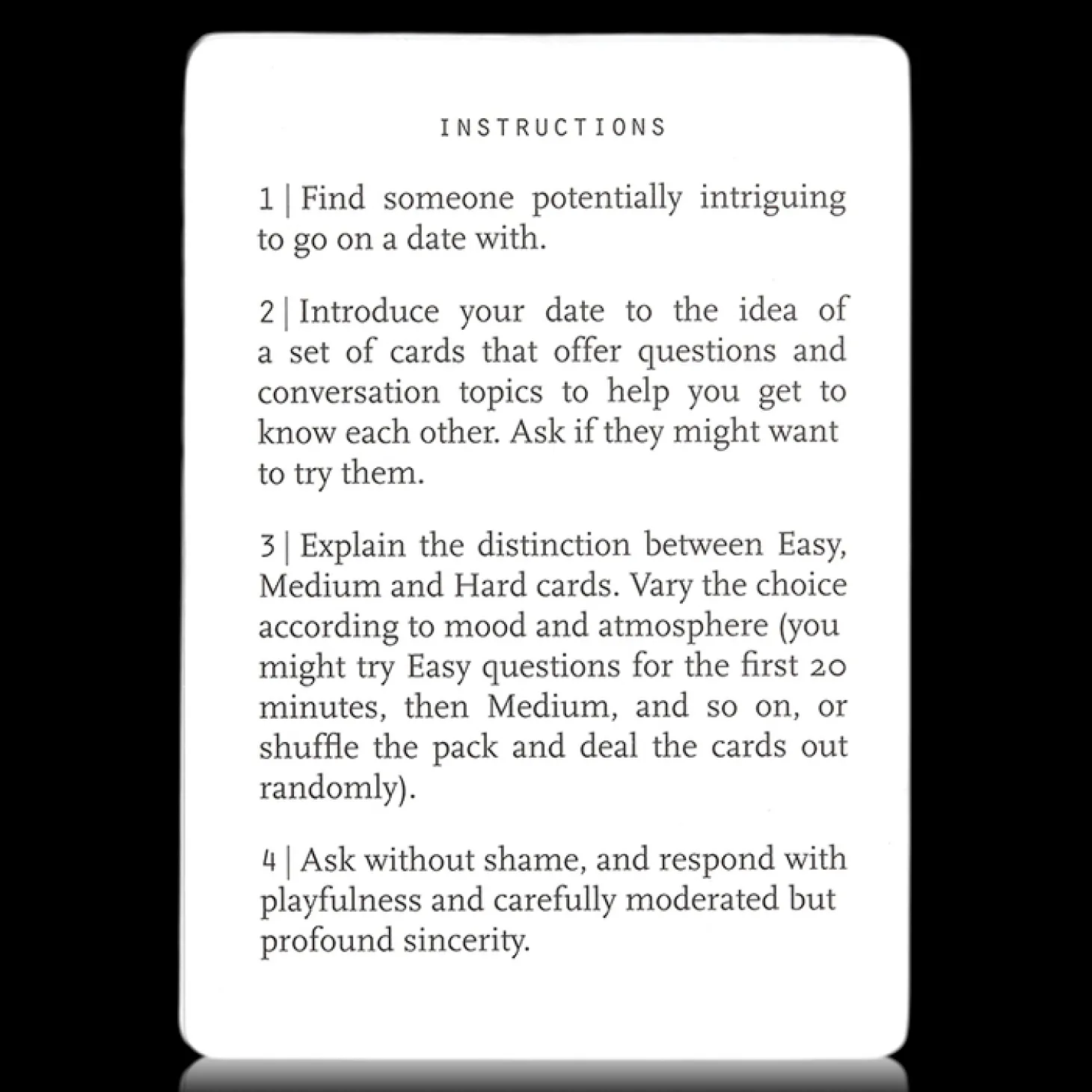 Dating Cards