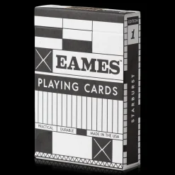 Eames "Starburst" Playing Cards, Black Edition
