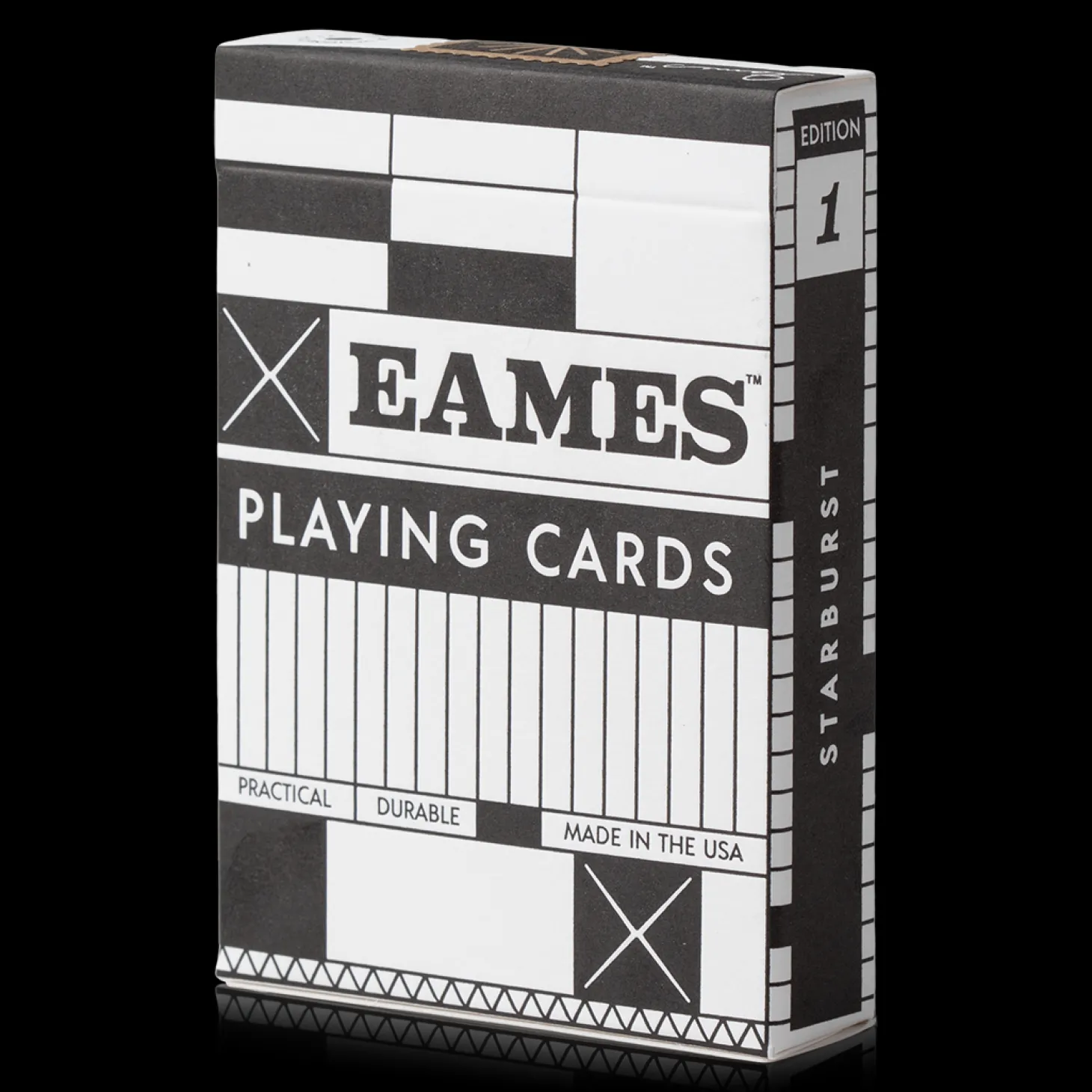 Eames "Starburst" Playing Cards, Black Edition
