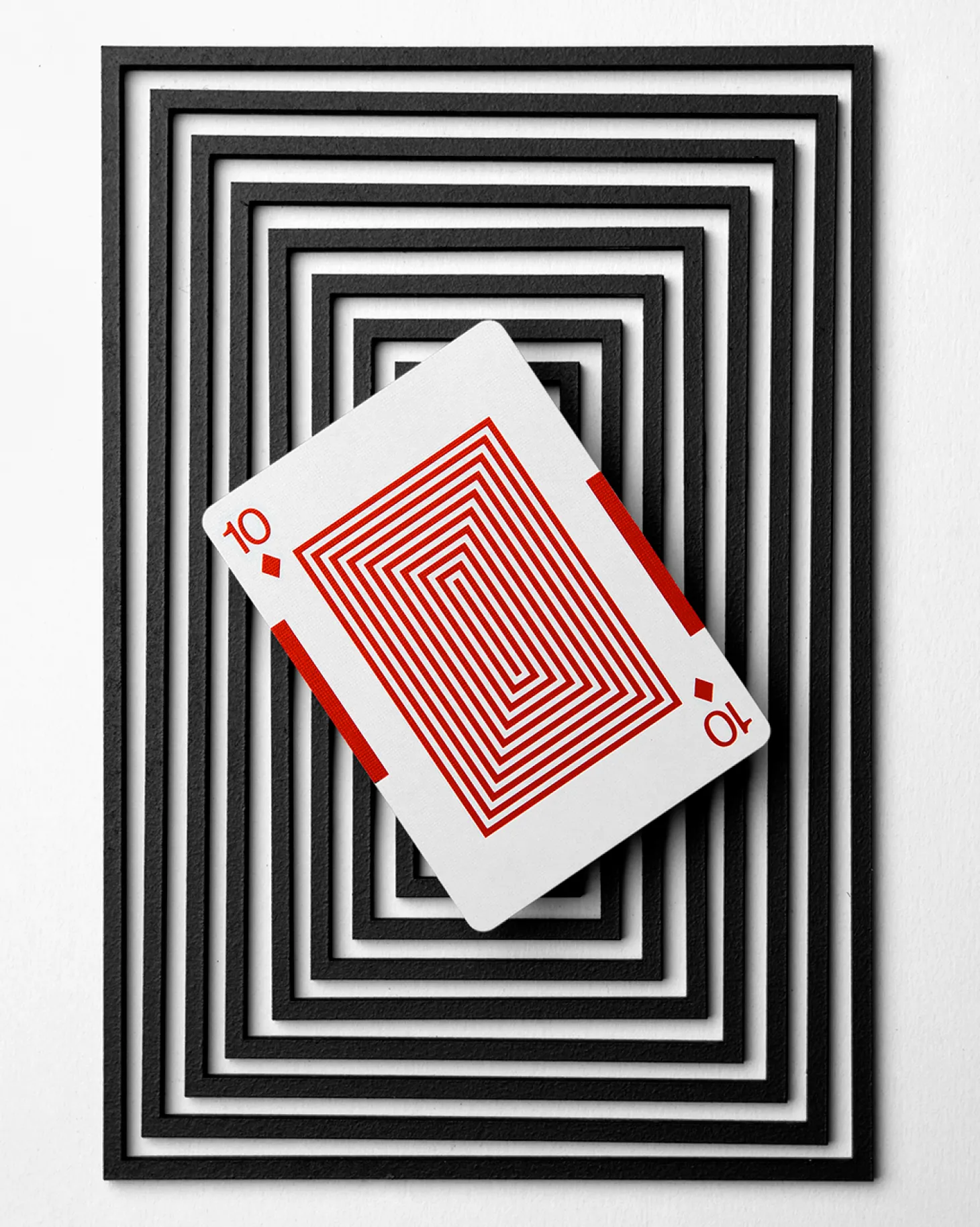 Eames "Starburst" Playing Cards, Black Edition