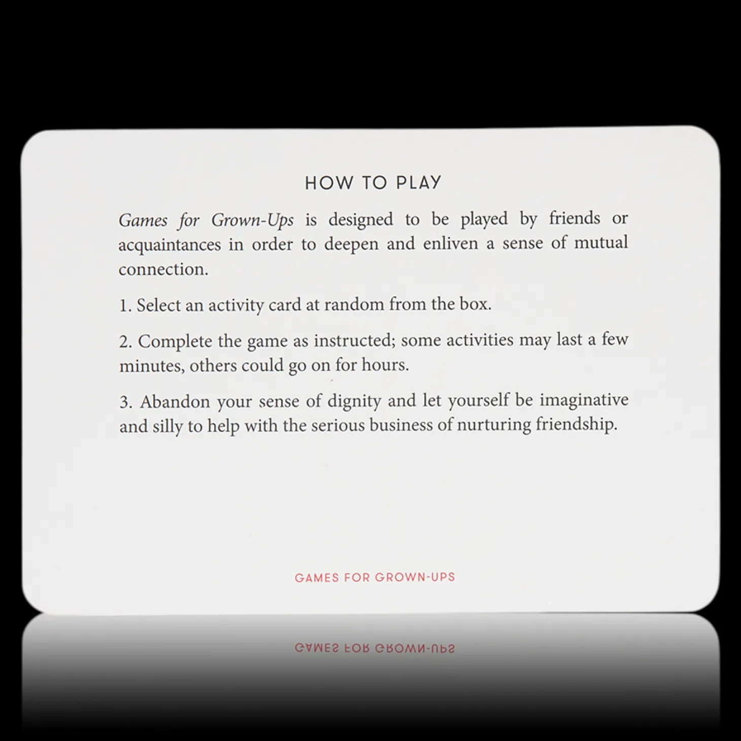 Games for Grown-Ups