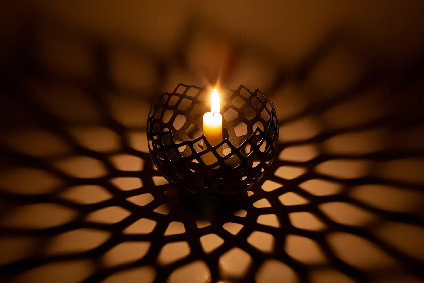 Geometric Projection Candle Holder