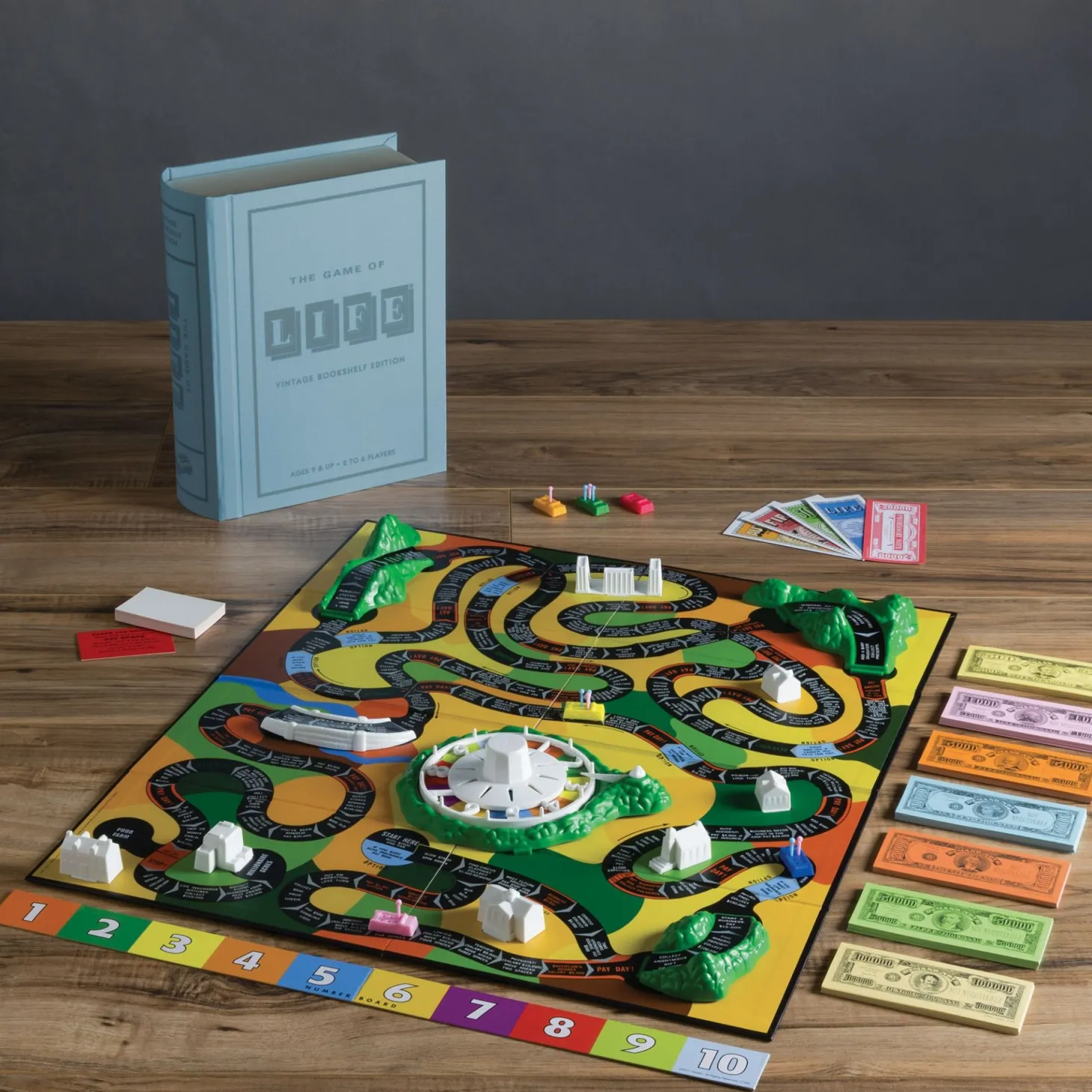 The Game of Life Vintage Bookshelf Edition