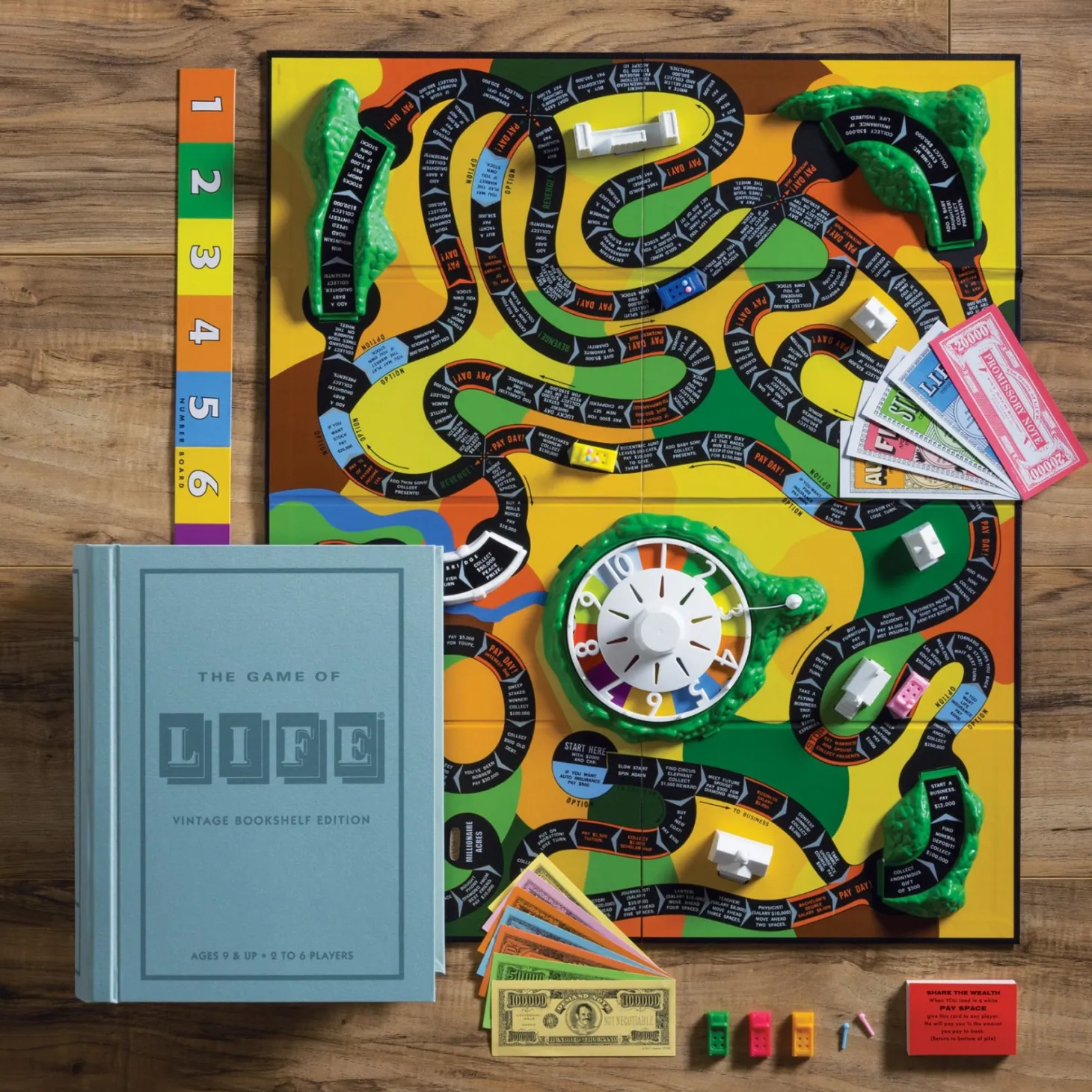 The Game of Life Vintage Bookshelf Edition